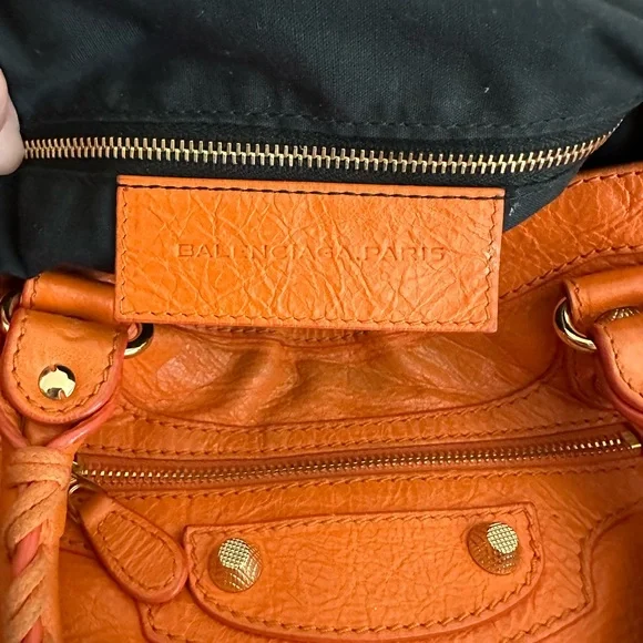 Balenciaga Velo Orange Crossbody Bag - Picture 6 of 15